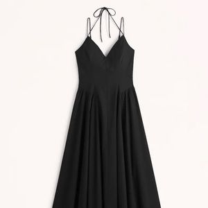 Abercrombie & Fitch Strappy Plunge Corset Maxi Dress